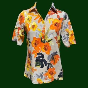 Susan Graver Retro Floral Top!  Medium